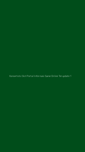 Tampilan Antarmuka Aplikasi Konsertoto Slot Portal Informasi Game Online Terupdate - 1