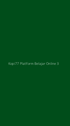 Tampilan Antarmuka Aplikasi Kopi77 Platform Belajar Online - 3