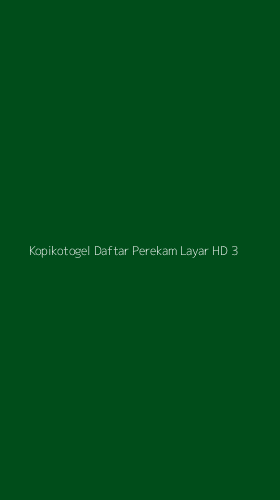 Tampilan Antarmuka Aplikasi Kopikotogel Daftar Perekam Layar Hd - 3