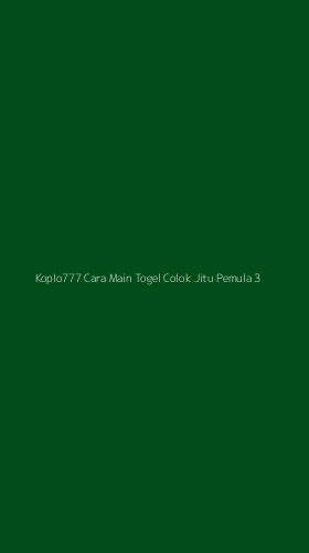 Tampilan Antarmuka Aplikasi Koplo777 Cara Main Togel Colok Jitu Pemula - 3
