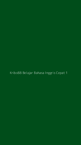 Tampilan Antarmuka Aplikasi Kribo88 Belajar Bahasa Inggris Cepat - 1