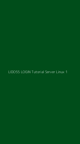 Tampilan Antarmuka Aplikasi Lido55 Login Tutorial Server Linux - 1