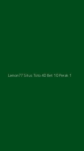 Tampilan Antarmuka Aplikasi Lemon77 Situs Toto 4d Bet 10 Perak - 1