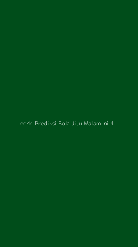 Tampilan Antarmuka Aplikasi Leo4d Prediksi Bola Jitu Malam Ini - 4