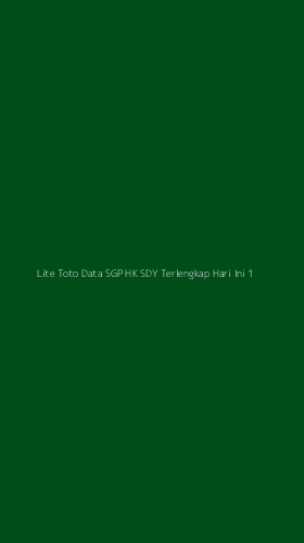 Tampilan Antarmuka Aplikasi Lite Toto Data Sgp Hk Sdy Terlengkap Hari Ini - 1