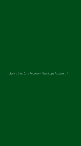 Tampilan Antarmuka Aplikasi Live 4d Slot Cara Recovery Akun Lupa Password - 1