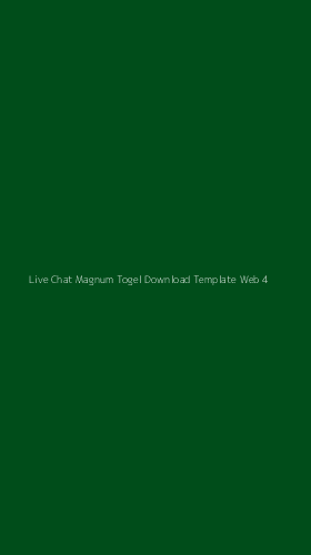 Tampilan Antarmuka Aplikasi Live Chat Magnum Togel Download Template Web - 4