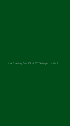 Tampilan Antarmuka Aplikasi Live Draw Italy Data Sgp Hk Sdy Terlengkap Hari Ini - 1