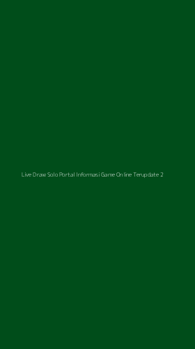 Tampilan Antarmuka Aplikasi Live Draw Solo Portal Informasi Game Online Terupdate - 2