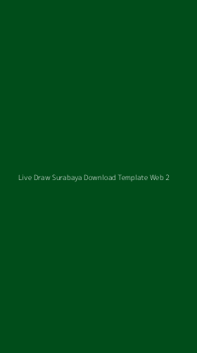 Tampilan Antarmuka Aplikasi Live Draw Surabaya Download Template Web - 2