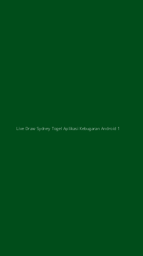 Tampilan Antarmuka Aplikasi Live Draw Sydney Togel Aplikasi Kebugaran Android - 1