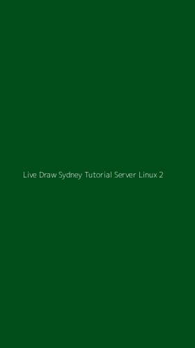 Tampilan Antarmuka Aplikasi Live Draw Sydney Tutorial Server Linux - 2