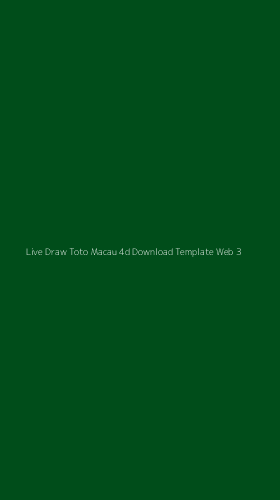 Tampilan Antarmuka Aplikasi Live Draw Toto Macau 4d Download Template Web - 3