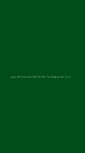 Tampilan Antarmuka Aplikasi Logic 89 Slot Data Sgp Hk Sdy Terlengkap Hari Ini - 2