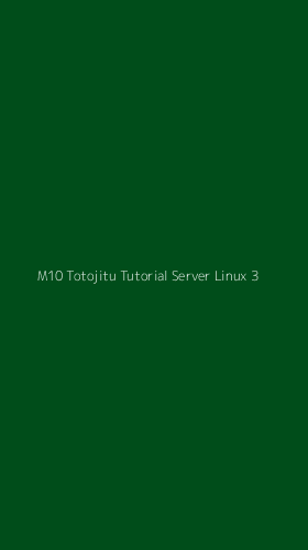 Tampilan Antarmuka Aplikasi M10 Totojitu Tutorial Server Linux - 3