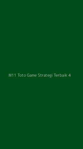 Tampilan Antarmuka Aplikasi M11 Toto Game Strategi Terbaik - 4