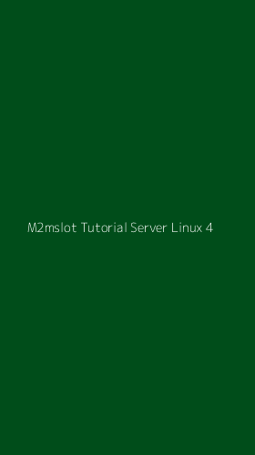 Tampilan Antarmuka Aplikasi M2mslot Tutorial Server Linux - 4