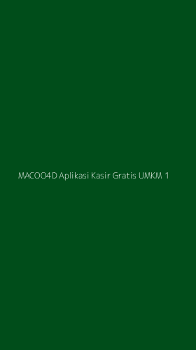 Tampilan Antarmuka Aplikasi Macoo4d Aplikasi Kasir Gratis Umkm - 1