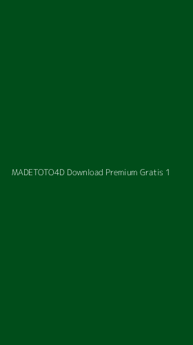 Tampilan Antarmuka Aplikasi Madetoto4d Download Premium Gratis - 1