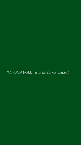 Tampilan Antarmuka Aplikasi Maindomino99 Tutorial Server Linux - 1