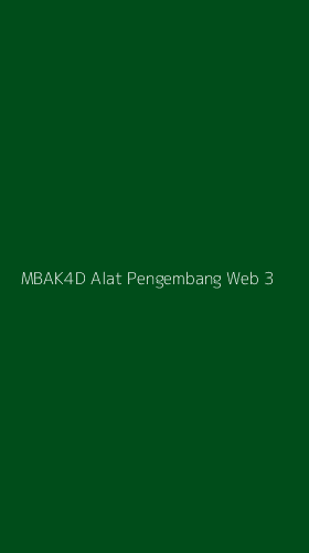 Tampilan Antarmuka Aplikasi Mbak4d Alat Pengembang Web - 3