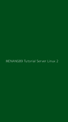Tampilan Antarmuka Aplikasi Menang89 Tutorial Server Linux - 2