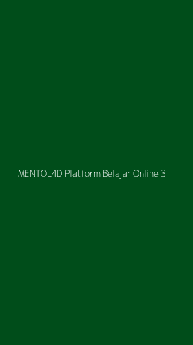 Tampilan Antarmuka Aplikasi Mentol4d Platform Belajar Online - 3
