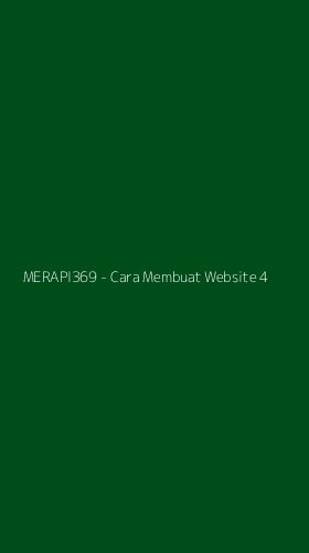 Tampilan Antarmuka Aplikasi MERAPI369 - Cara Membuat Website - 4