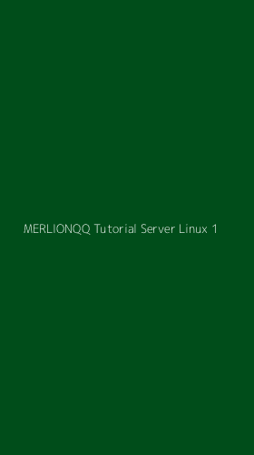 Tampilan Antarmuka Aplikasi Merlionqq Tutorial Server Linux - 1
