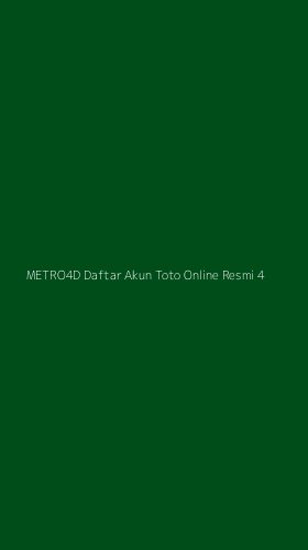 Tampilan Antarmuka Aplikasi Metro4d Daftar Akun Toto Online Resmi - 4