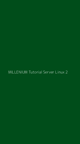 Tampilan Antarmuka Aplikasi Millenium Tutorial Server Linux - 2