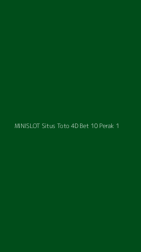 Tampilan Antarmuka Aplikasi Minislot Situs Toto 4d Bet 10 Perak - 1