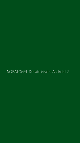 Tampilan Antarmuka Aplikasi Mobatogel Desain Grafis Android - 2