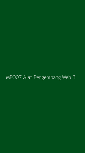 Tampilan Antarmuka Aplikasi Mpo07 Alat Pengembang Web - 3