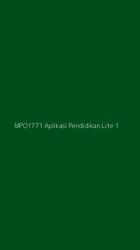 Tampilan Antarmuka Aplikasi Mpo1771 Aplikasi Pendidikan Lite - 1