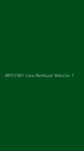 Tampilan Antarmuka Aplikasi Mpo1991 Cara Membuat Website - 1