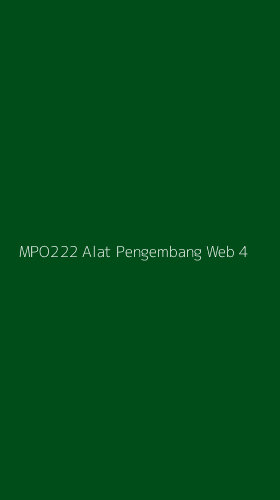 Tampilan Antarmuka Aplikasi Mpo222 Alat Pengembang Web - 4