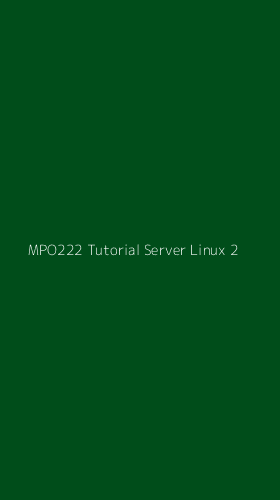 Tampilan Antarmuka Aplikasi Mpo222 Tutorial Server Linux - 2