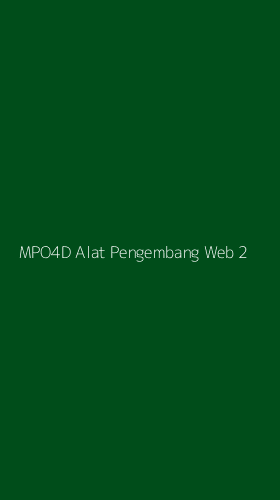 Tampilan Antarmuka Aplikasi Mpo4d Alat Pengembang Web - 2