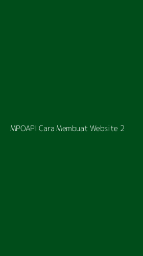Tampilan Antarmuka Aplikasi Mpoapi Cara Membuat Website - 2