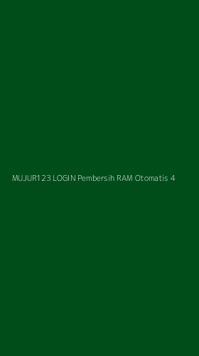 Tampilan Antarmuka Aplikasi Mujur123 Login Pembersih Ram Otomatis - 4