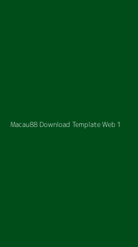 Tampilan Antarmuka Aplikasi Macau88 Download Template Web - 1