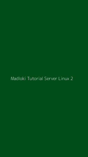 Tampilan Antarmuka Aplikasi Madloki Tutorial Server Linux - 2