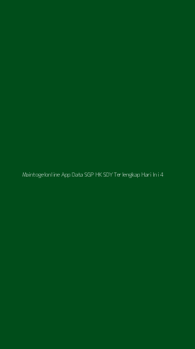 Tampilan Antarmuka Aplikasi Maintogelonline App Data Sgp Hk Sdy Terlengkap Hari Ini - 4
