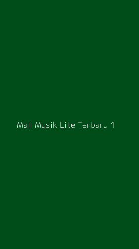 Tampilan Antarmuka Aplikasi Mali Musik Lite Terbaru - 1