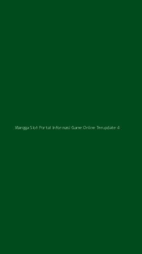 Tampilan Antarmuka Aplikasi Mangga Slot Portal Informasi Game Online Terupdate - 4