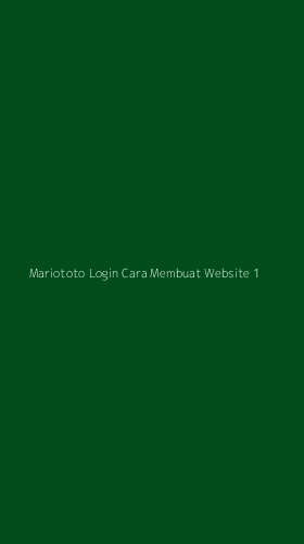 Tampilan Antarmuka Aplikasi Mariototo Login Cara Membuat Website - 1