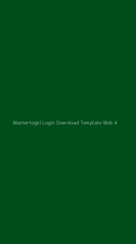 Tampilan Antarmuka Aplikasi Mastertogel Login Download Template Web - 4