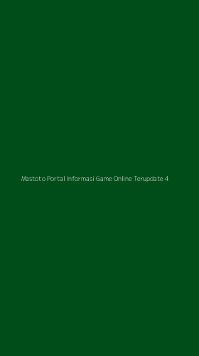 Tampilan Antarmuka Aplikasi Mastoto Portal Informasi Game Online Terupdate - 4