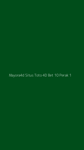 Tampilan Antarmuka Aplikasi Mayora4d Situs Toto 4d Bet 10 Perak - 1